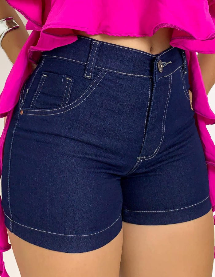 SHORTINHO JEANS FEMININA AZUL TRADICIONAL