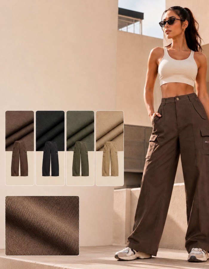 CALÇA CARGO BOLSO LATERAL