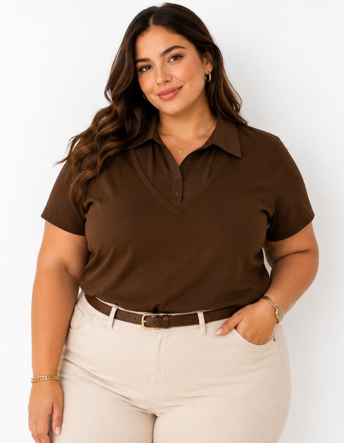 Tshit Helena plus /  camisaria fake 