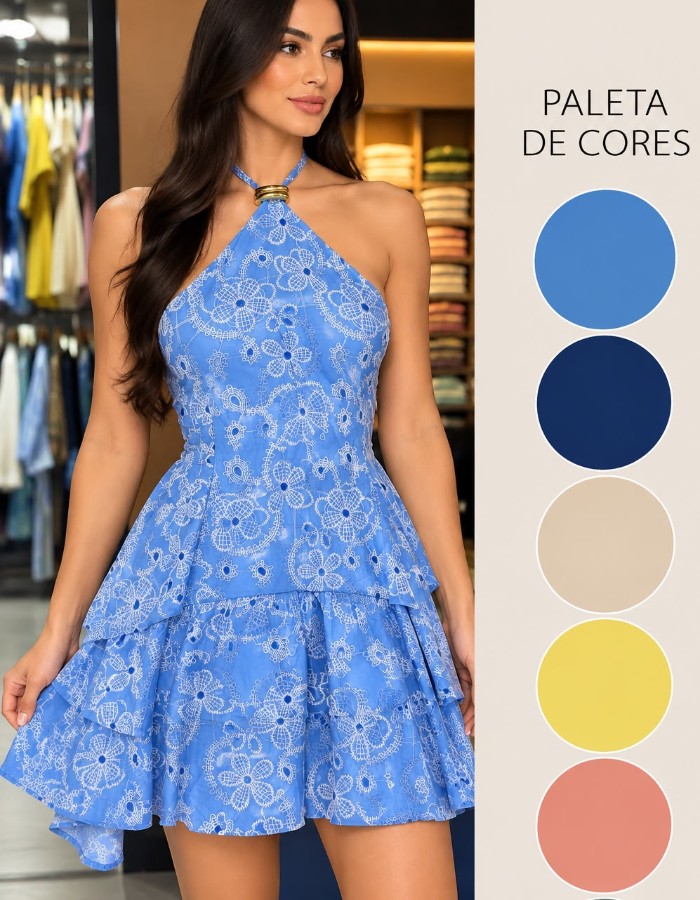 Vestido lese curto