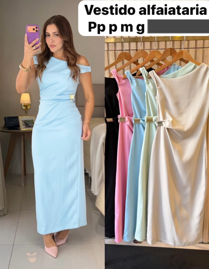Vestido mídi Ana 