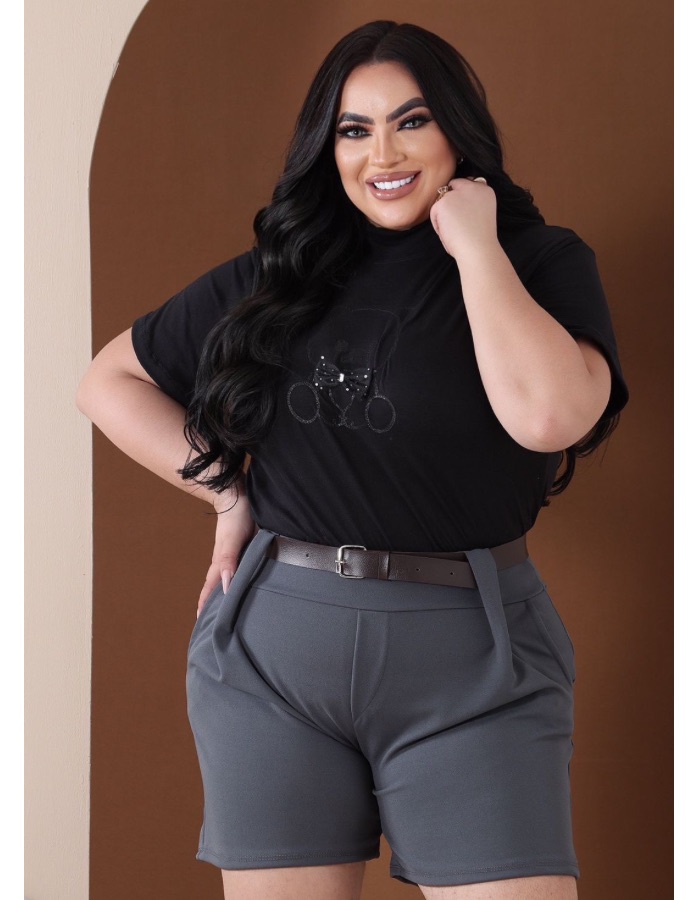 Blusa (Urso paetê) 