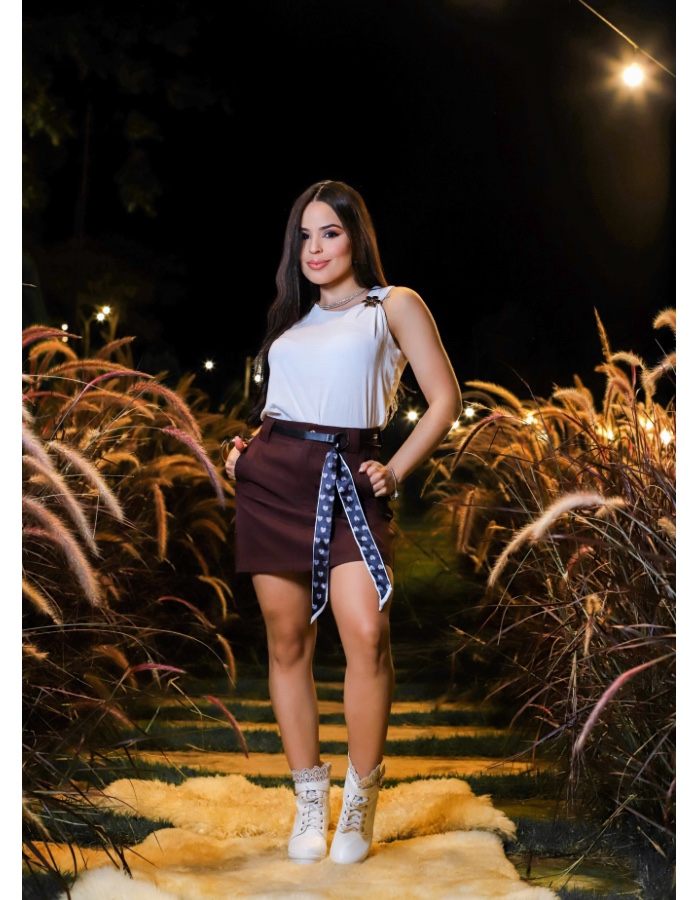 Saia Slim Rosa