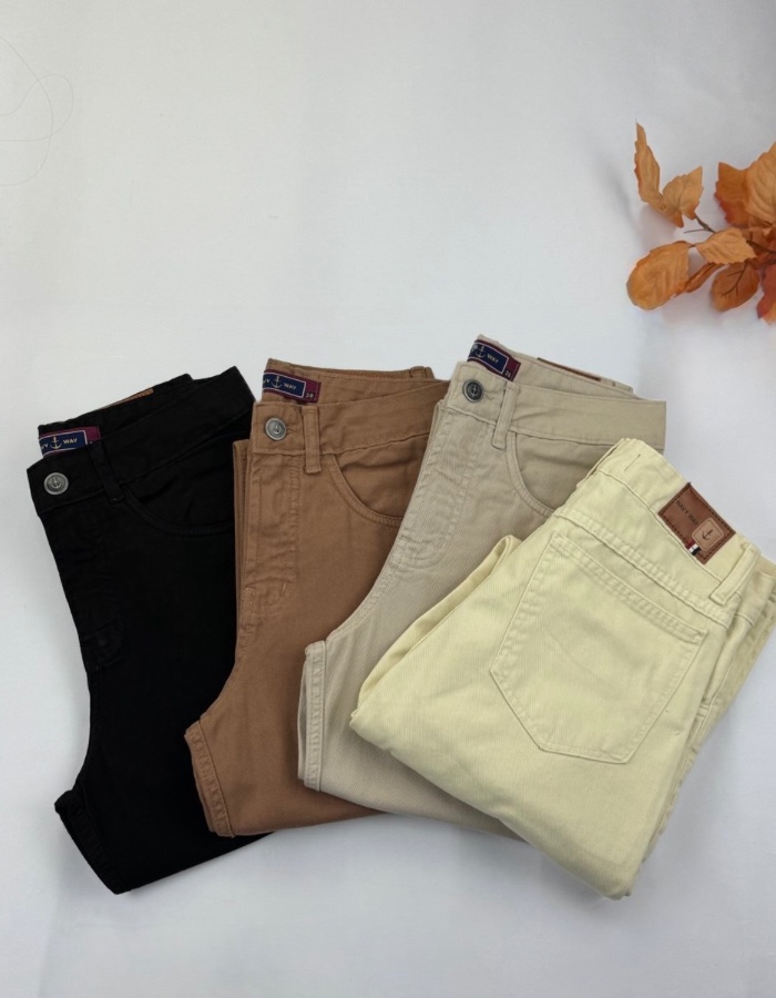 CALÇA SARJA FEMININA