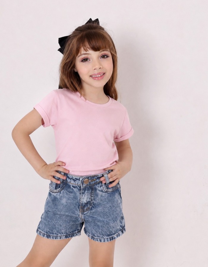 SHORT JEANS INFANTIL DESGRADEADO 