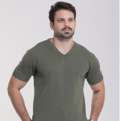 CAMISA TRICÔ V JACARD 