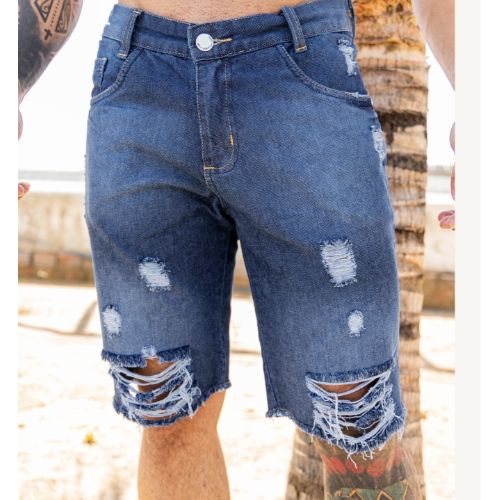 Bermuda Jeans destroyer 