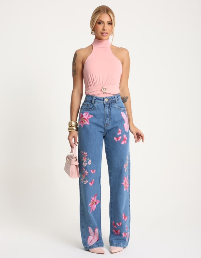 BLUSA DETALHE DE FLOR