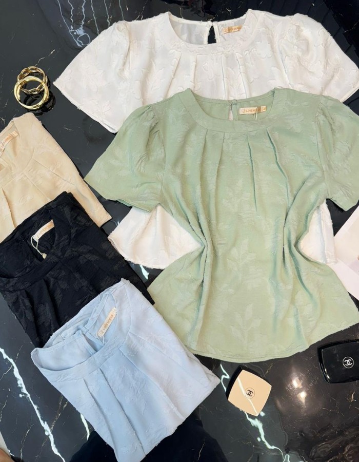 BLUSA TECIDO TRABALHADO 