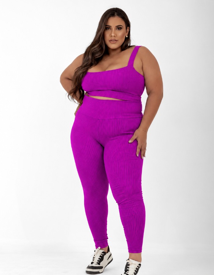 CONJUNTO CALÇA WAVE SB COM TOP DE ALÇA LARGA