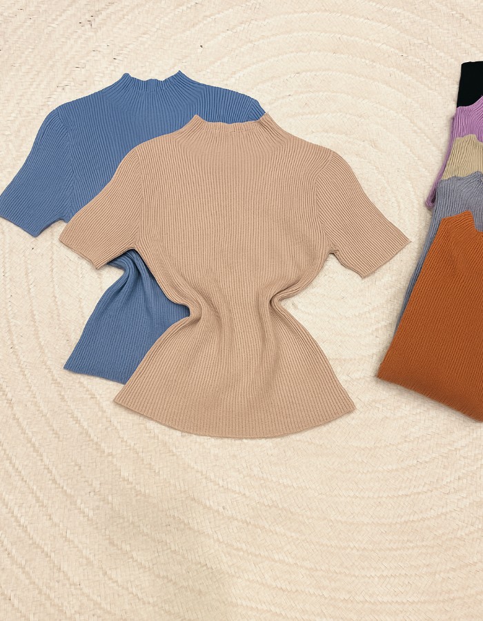 BLUSA TRICO MODAL GOLA ALTA