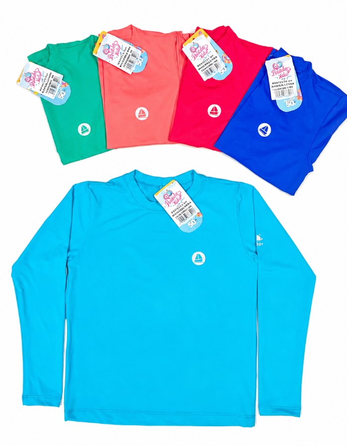 CAMISA UV INFANTIL MASCULINA POLIAMIDA PREMIUM 
