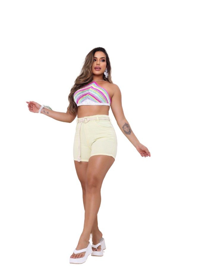 SHORT SUMMER COLOR AMARELO