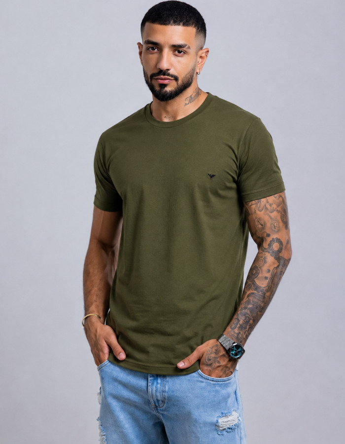 CAMISETA ALGODÃO BASICA PENTEADA 30.1