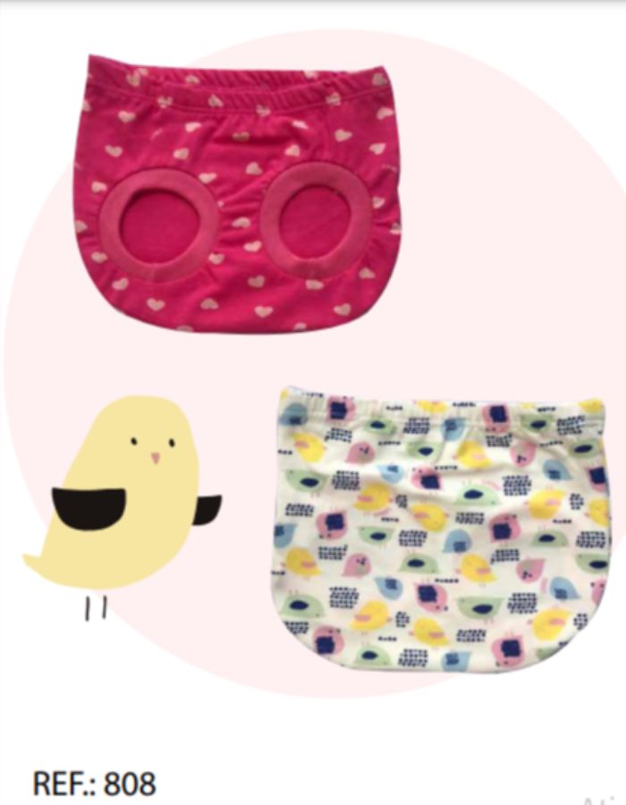 KIT TAPA FRALDA FEMININO LIVNIC