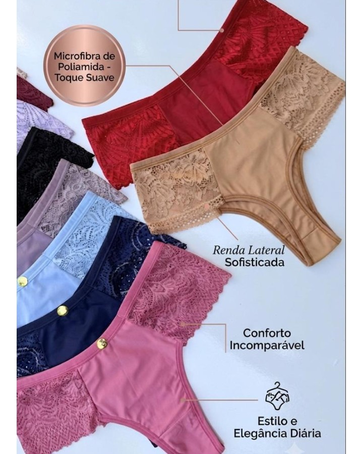 calcinha fio com renda 