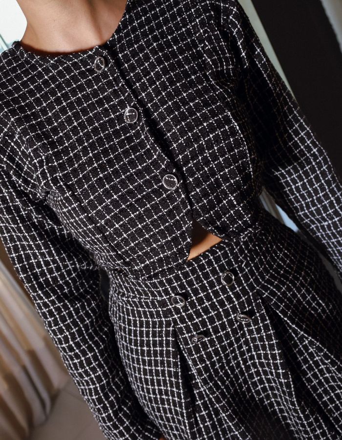 CROPPED M/L TWEED