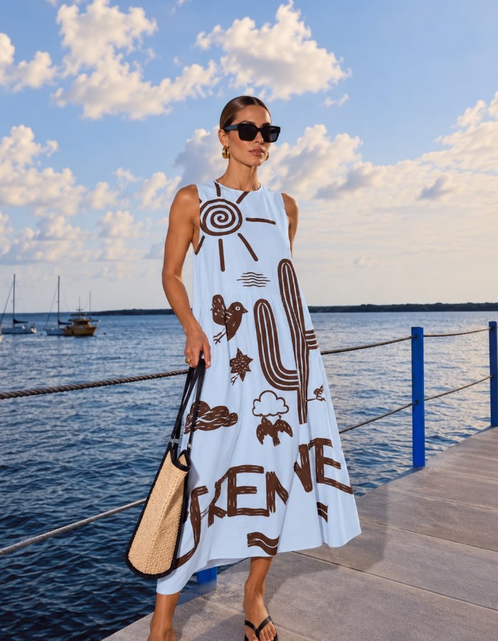 VESTIDO ESTAMPADO OXENTE
