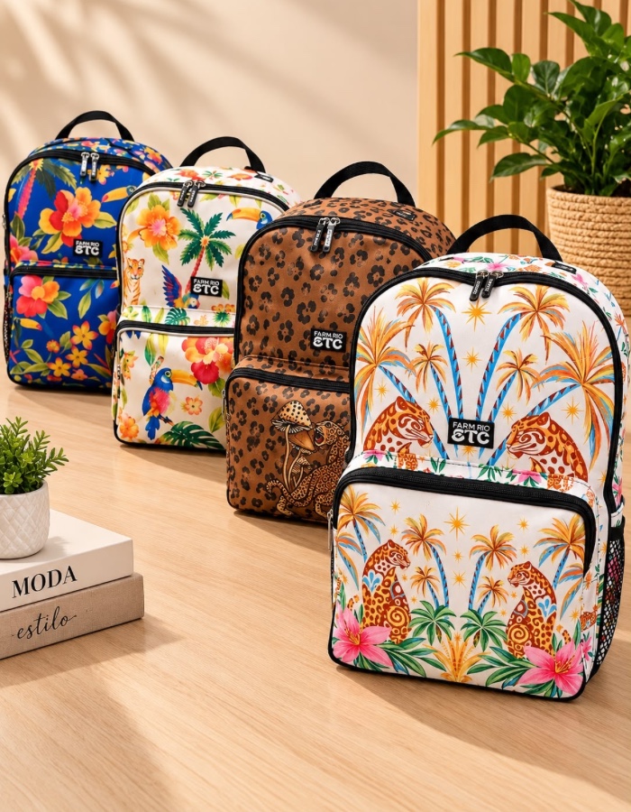 Mochila farm nova estampa 