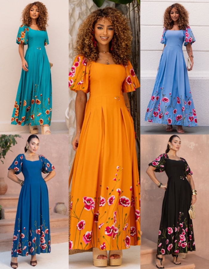 Vestido Longo Sabrina 