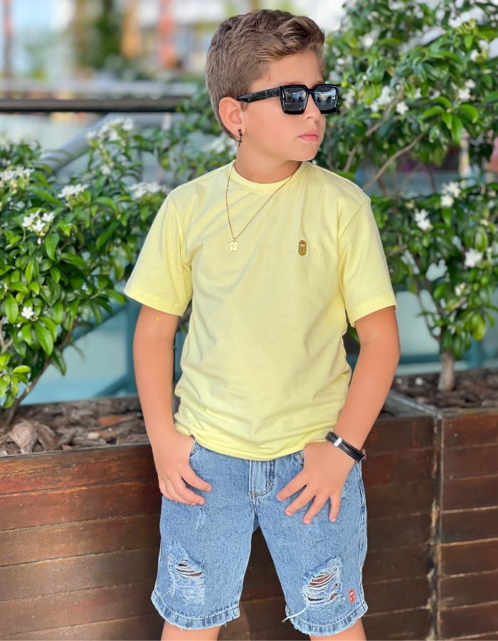 BERMUDA JEANS 100% ABANHADO