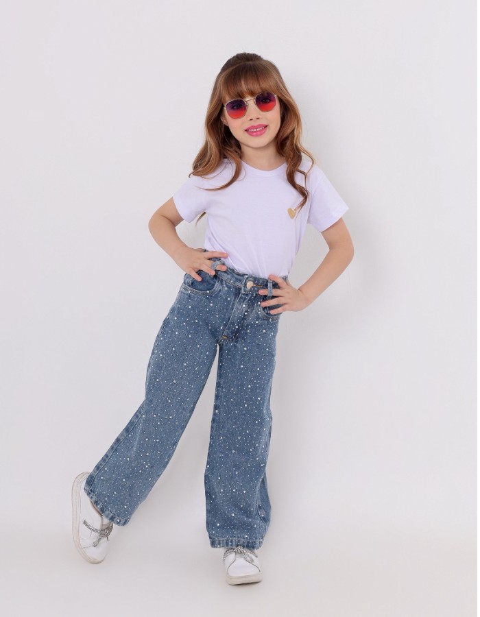 CALÇA GLOW JEANS INFANTIL DESGRADEADA