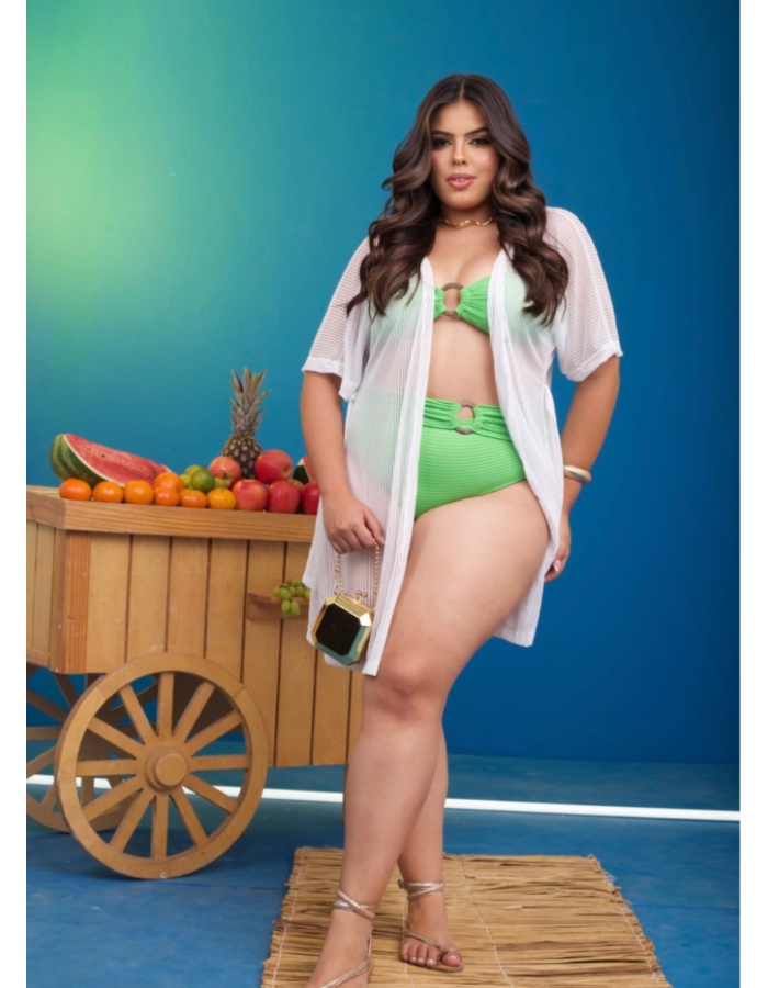 Vestido curto manga curta plus size 