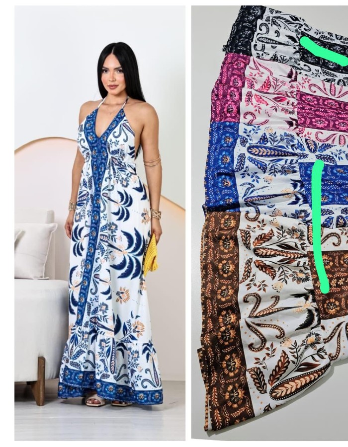 VESTIDO INDIANO CREPE 