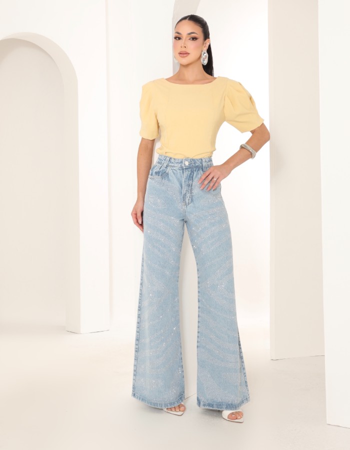 CALÇA SLIM 100%