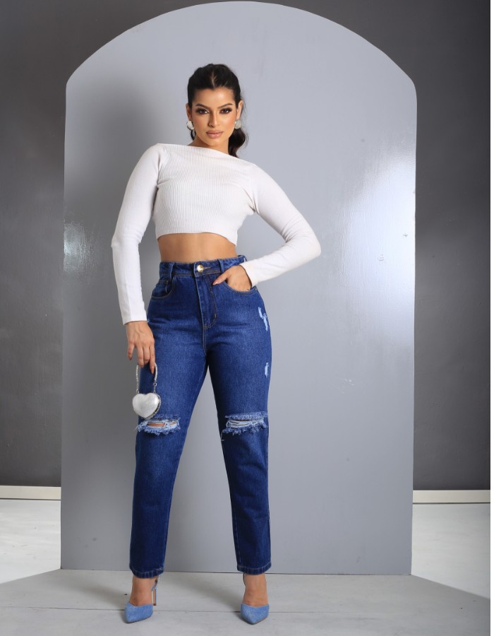 CALÇA MOM