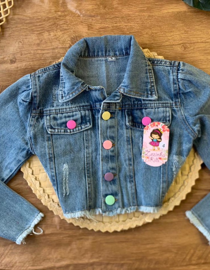 JAQUETA JEANS FEMININA 