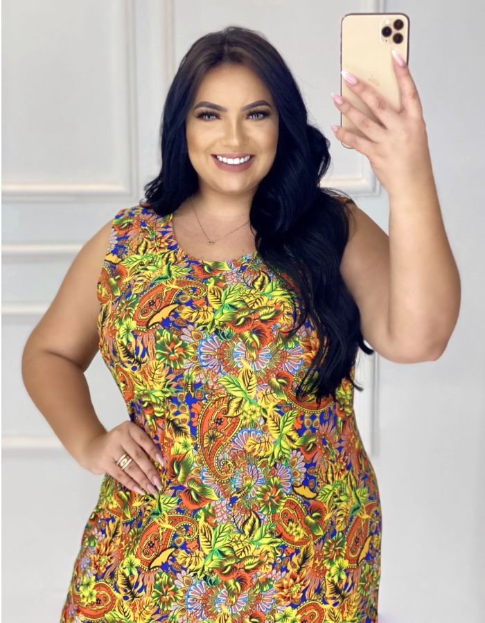 VESTIDO CURTO SIMPLES - TAM XG