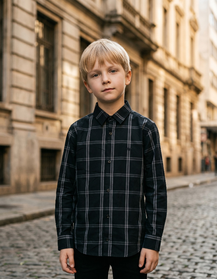CAMISA ML XADREZ MINI