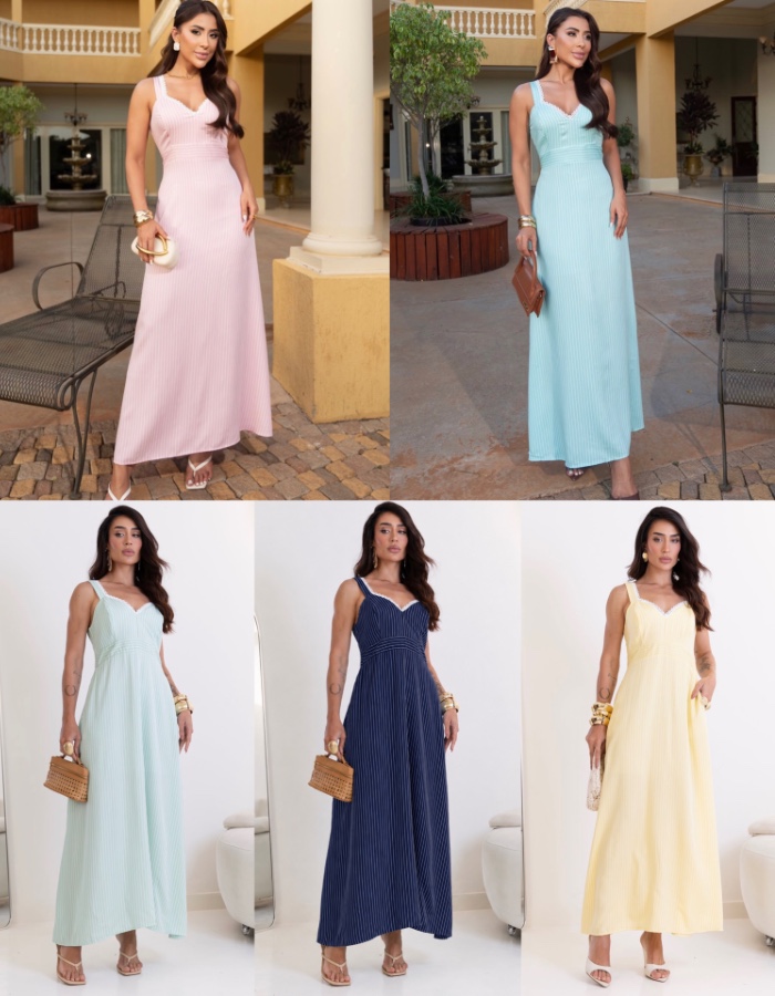 Vestido longo Kika