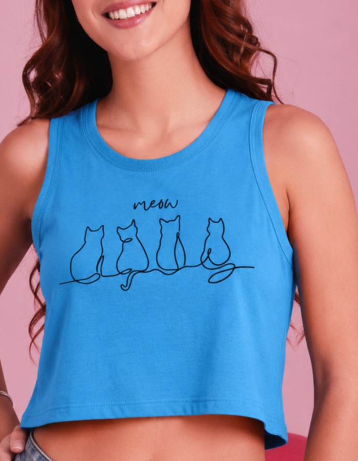 APENAS CROPPED REGATA - MEOW