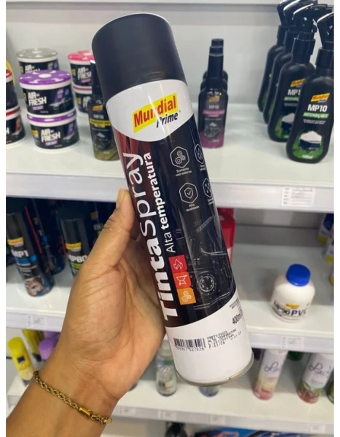TINTA SPRAY PRETO FOSCO 400ML