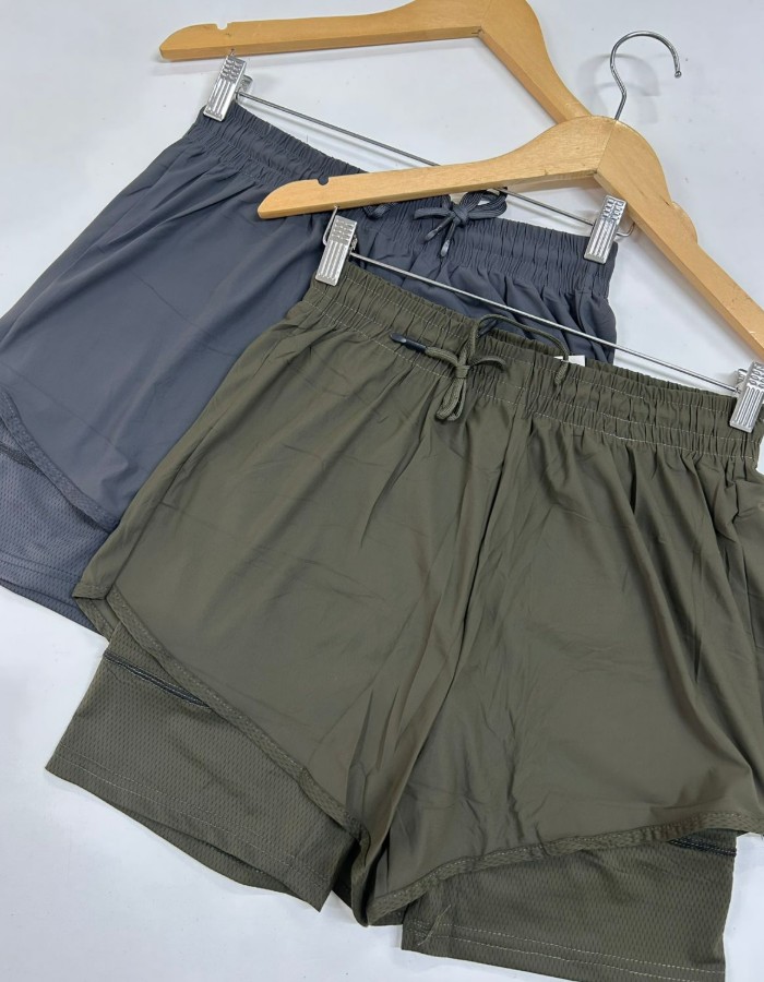 SHORT DUPLO  CURTO PARA CORRIDA  MASCULINO IMPORTADO
