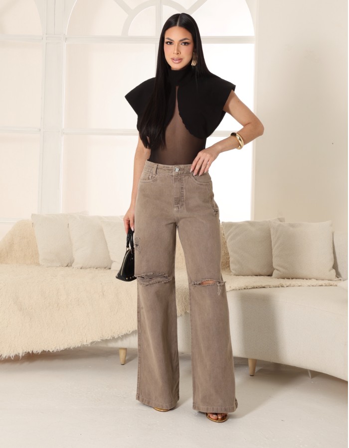 CALÇA SLIM 100%