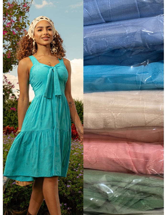 VESTIDO CURTO LISO 