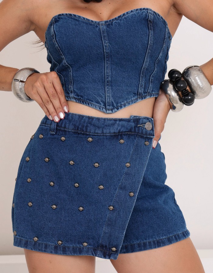 SHORT SAIA DE BOTÃO