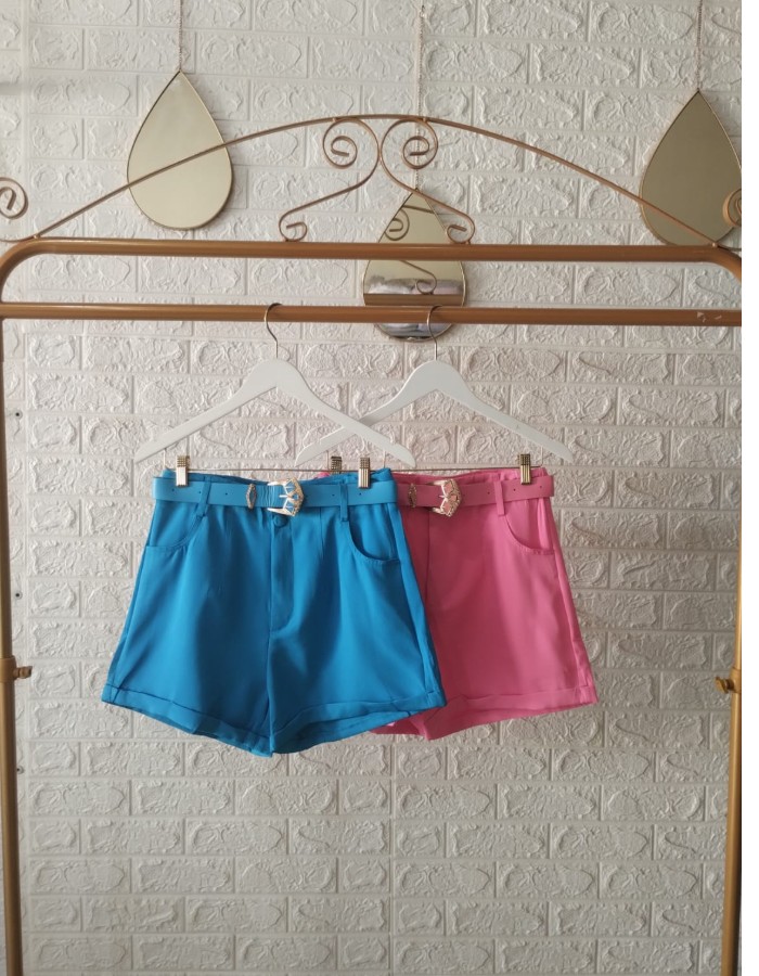 SHORT ALFAIATARIA COM CINTO COR DA PEÇA