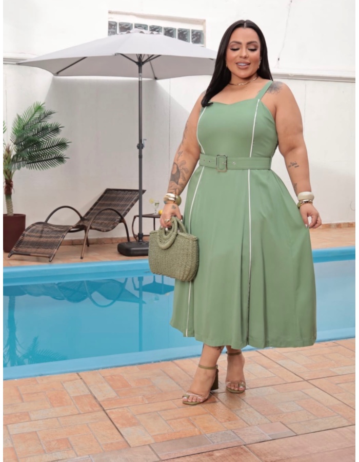 Vestido Plus Safira