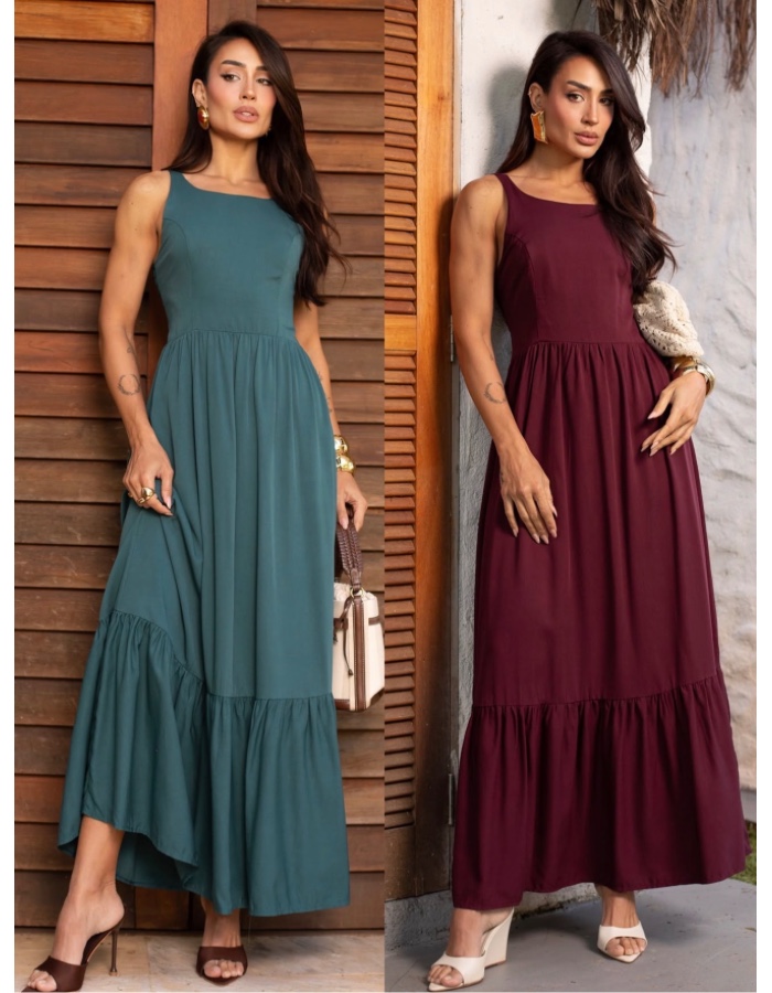 VESTIDO LISO