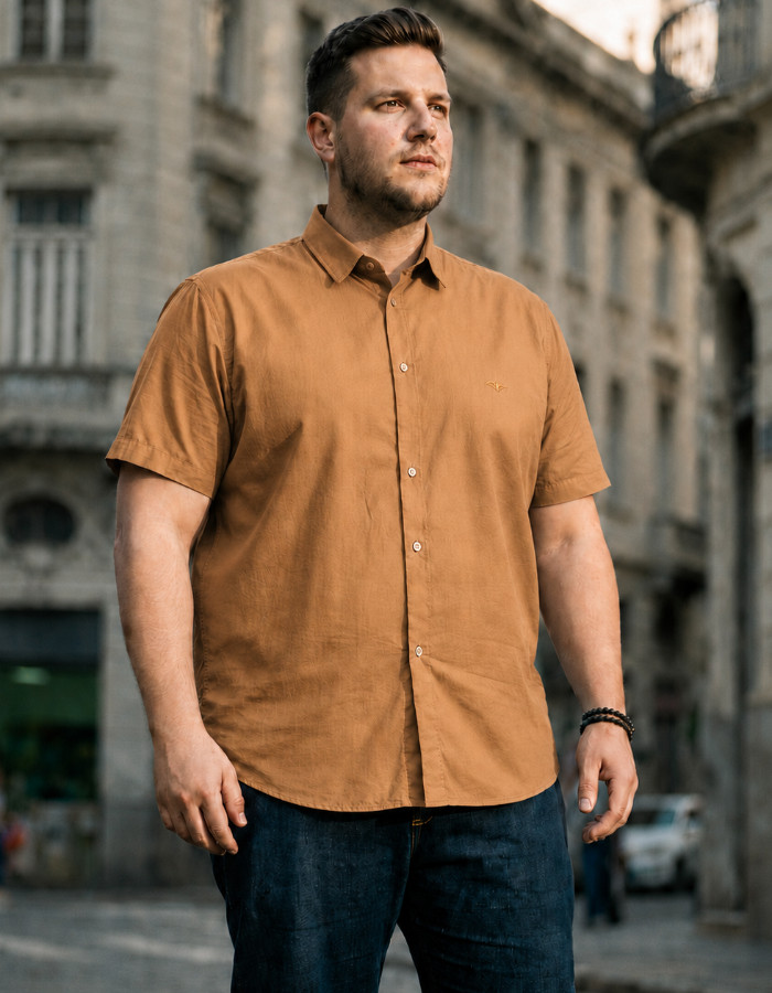 CAMISARIA MC PLUS SIZE