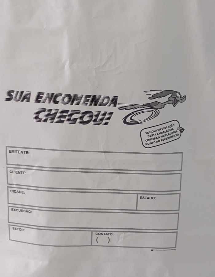 BOLSA COM LACRE PARA ENVIO