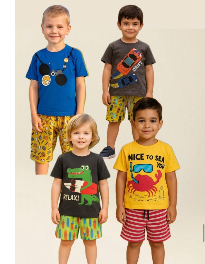 kit com  5  Conjuntos Interativos Masculinos MMK