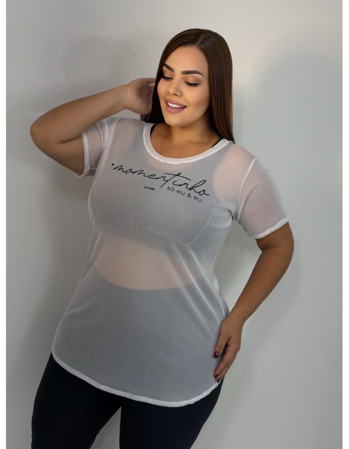 LONGLINE PLUS SIZE Tule-momentinho