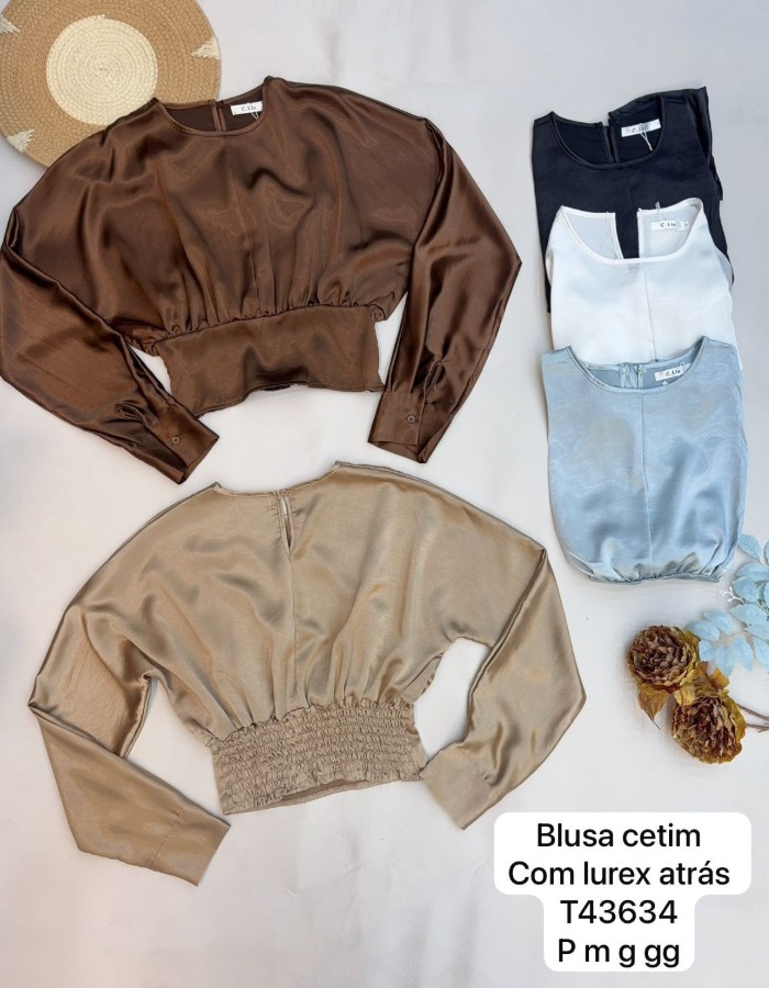Blusa Cetim Elastek