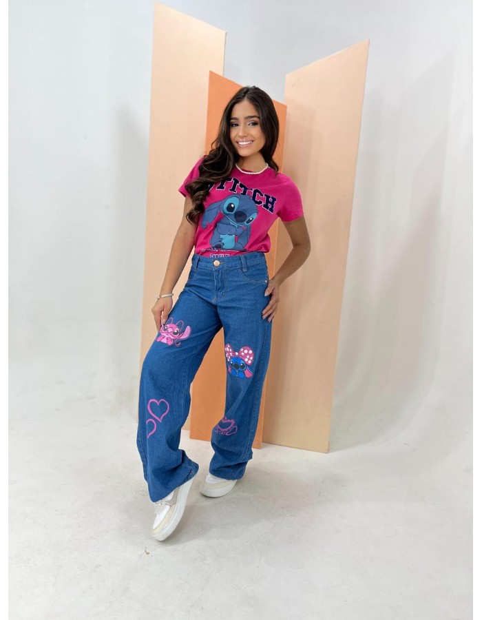 Calça Feminina Stitch angel