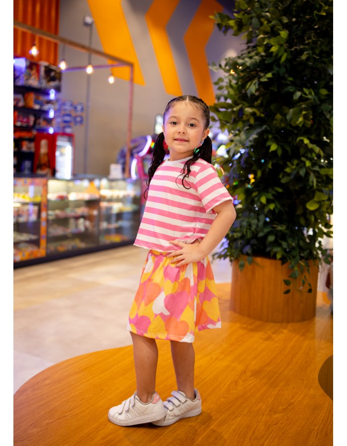 Conjunto Short Saia Amora